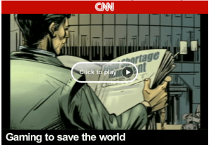 Live on CNN launching the EVOKE game