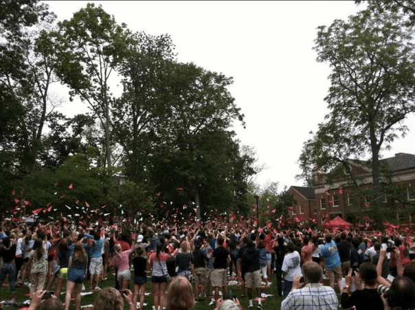 Flying planes Miami University 2013 convocation
